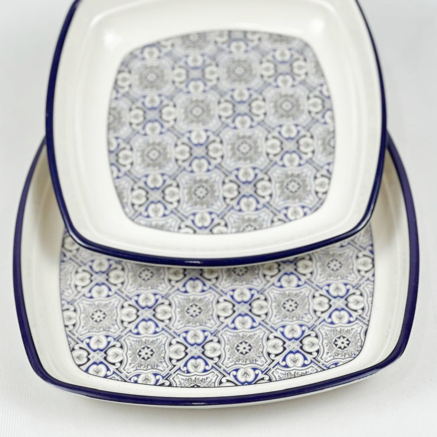 Double Glazed Rectangle Large Rice Plates - R2