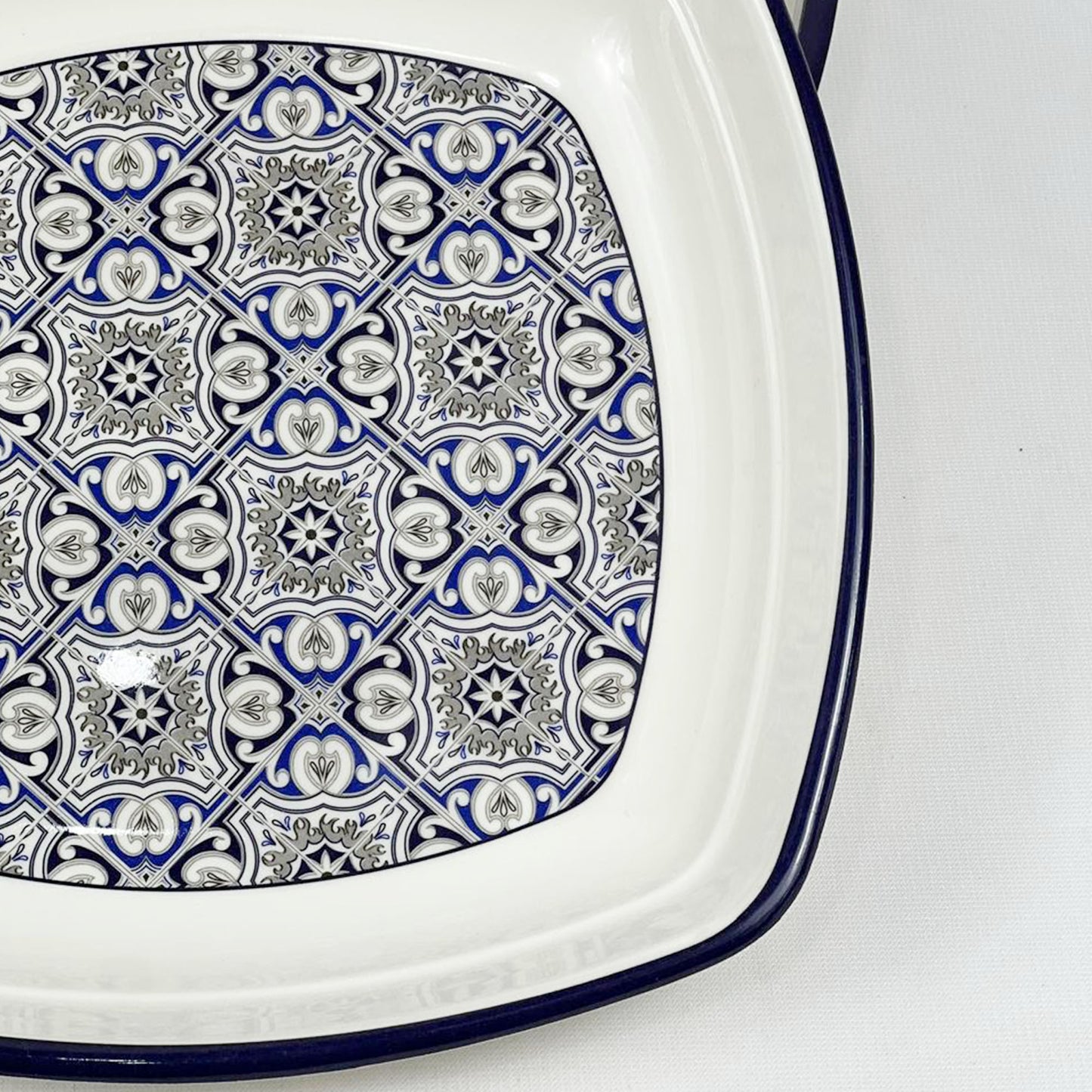 Double Glazed Rectangle Large Rice Plates - R2