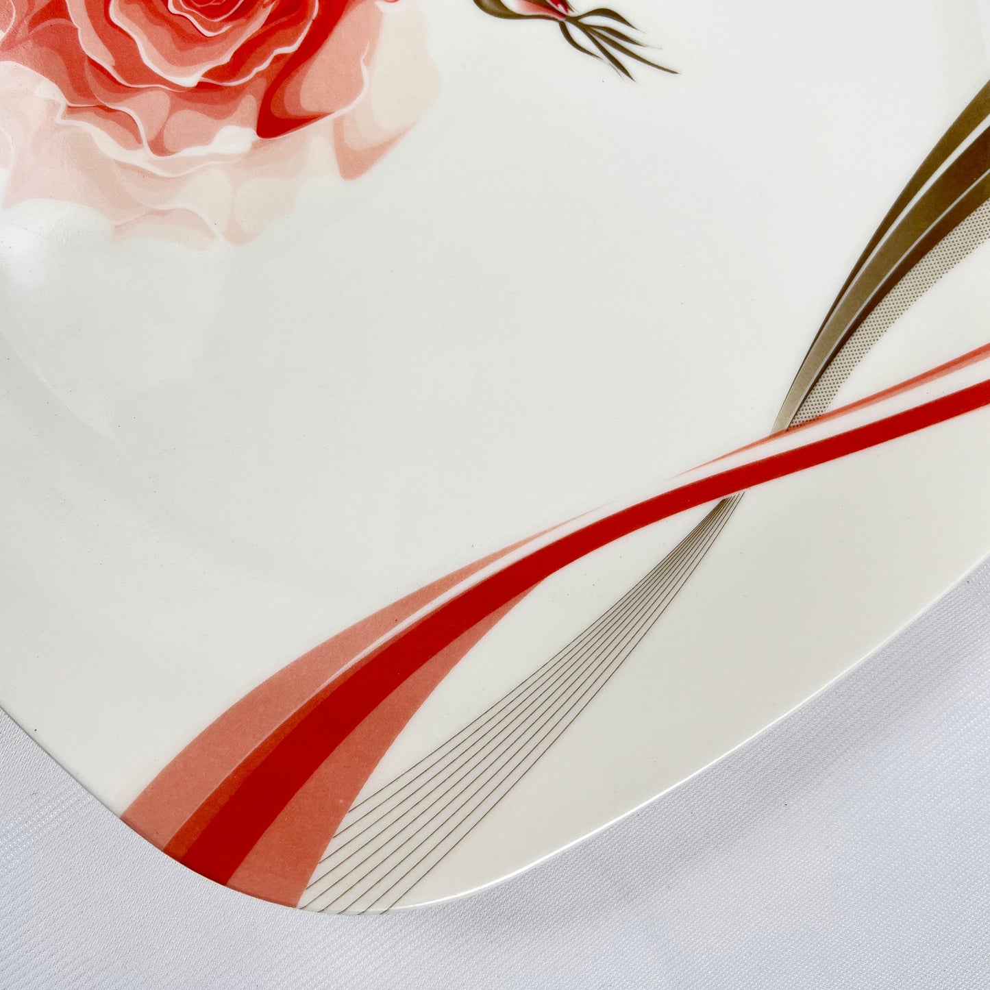 Double Glazed Rectangle Large Rice Plates - R1