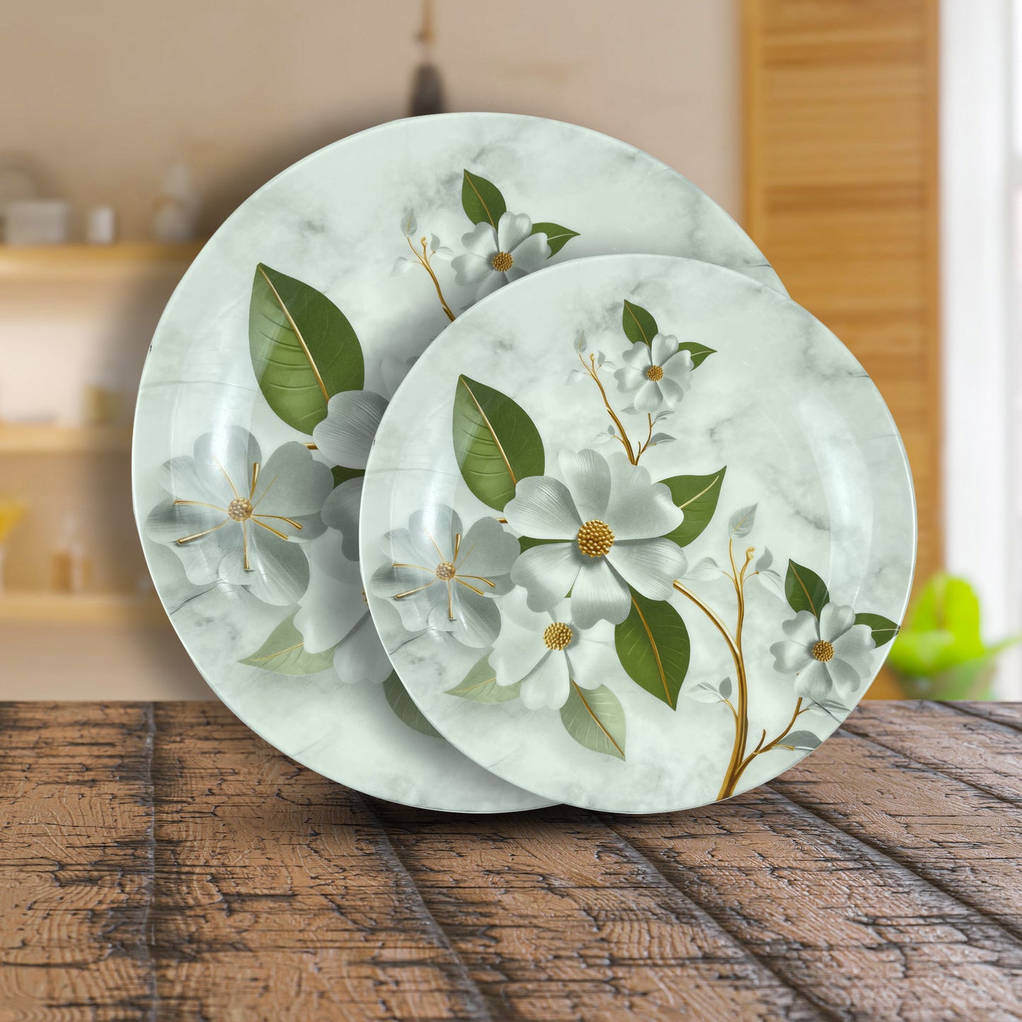 Double Glazed Round Small Rice Plates - D3