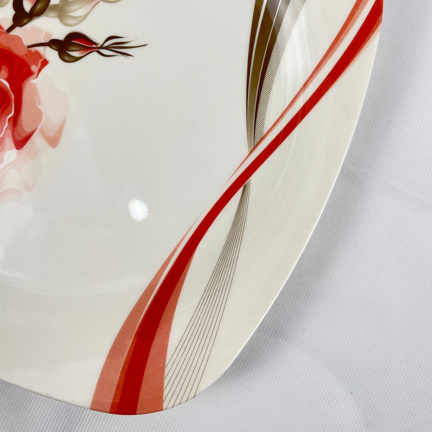 Double Glazed Rectangle Large Rice Plates - R1