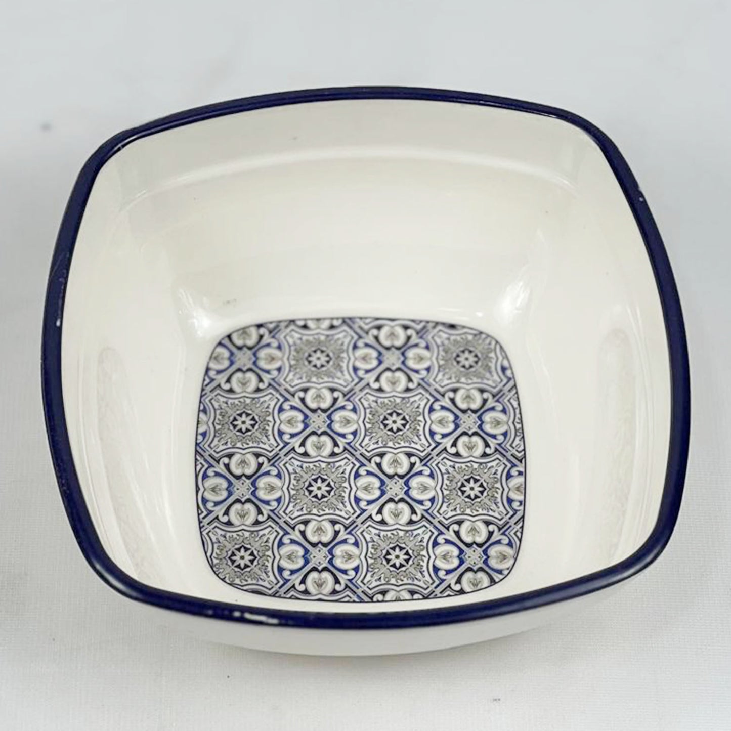 Double Glazed Rectangle Curry Bowl with Lid & Small Soup Bowl Set - R2