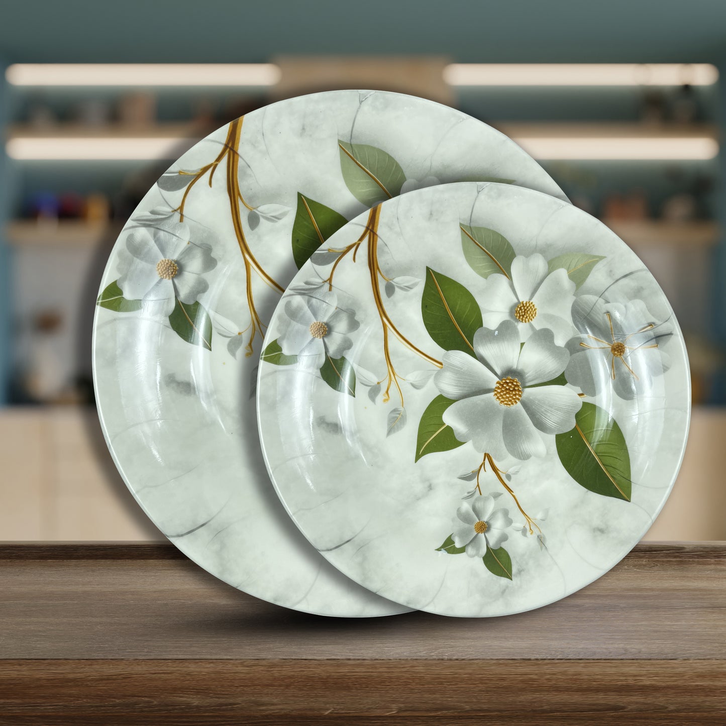 Double Glazed Round Small Rice Plates - D3