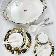 77 Pieces Melamine Double Glaze Dinnerware Set - Excellent 09 [8 Person Serving]