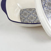 Double Glazed Rectangle Curry Bowl with Lid & Small Soup Bowl Set - R2