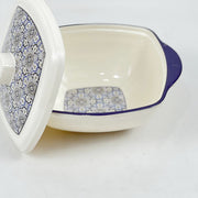 Double Glazed Rectangle Curry Bowl with Lid & Small Soup Bowl Set - R2