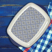 Set of 2 Double Glazed Rectangle Rice Tray - R2