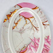 Set of 2 Double Glazed Round Rice Tray - D2