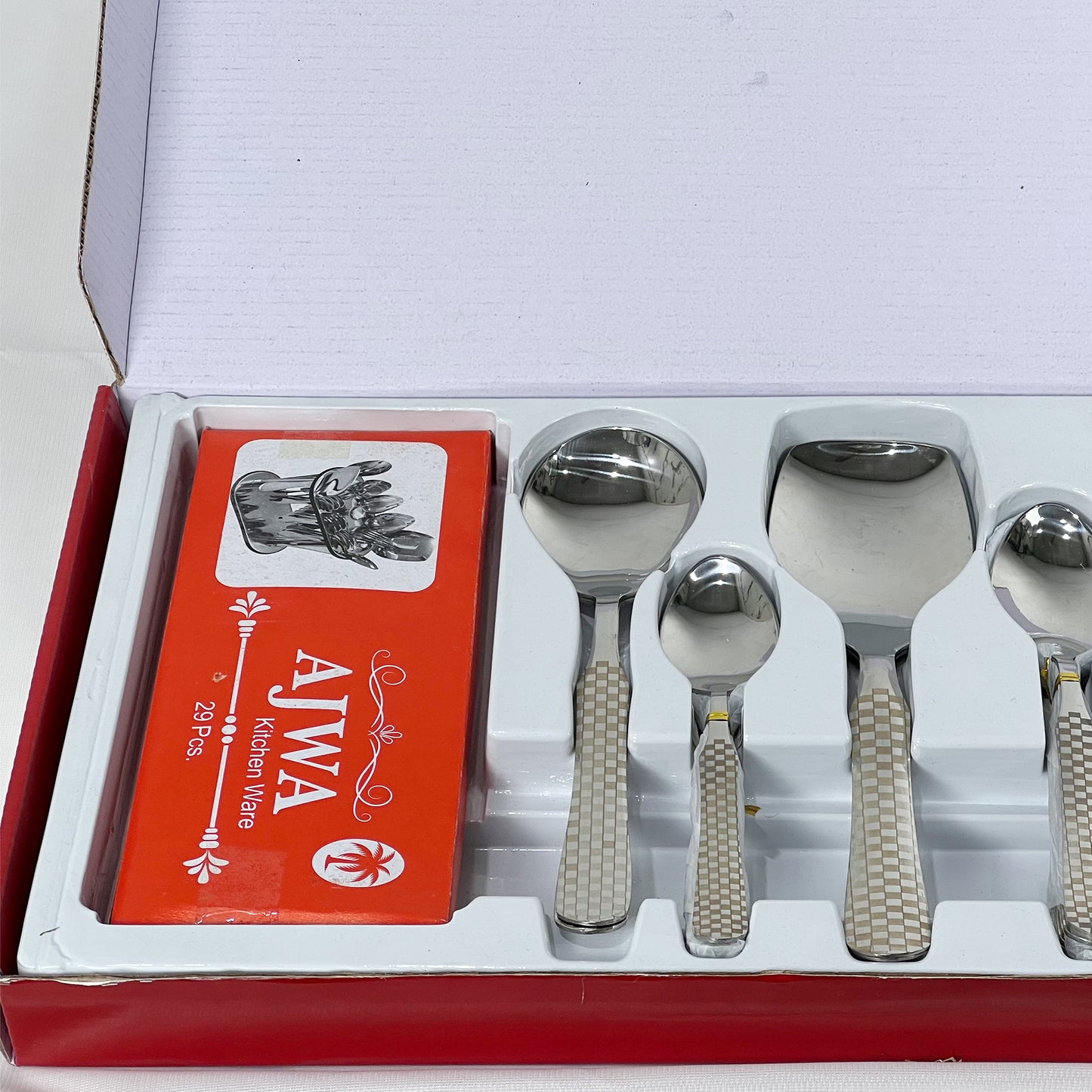 29 Pieces Stainless Steel Cutlery Gift Set - Square