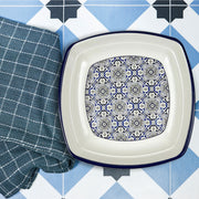 Double Glazed Rectangle Large Rice Plates - R2