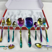 Stainless Steel 28 Pcs Cutlery Gift Set - Multicolor