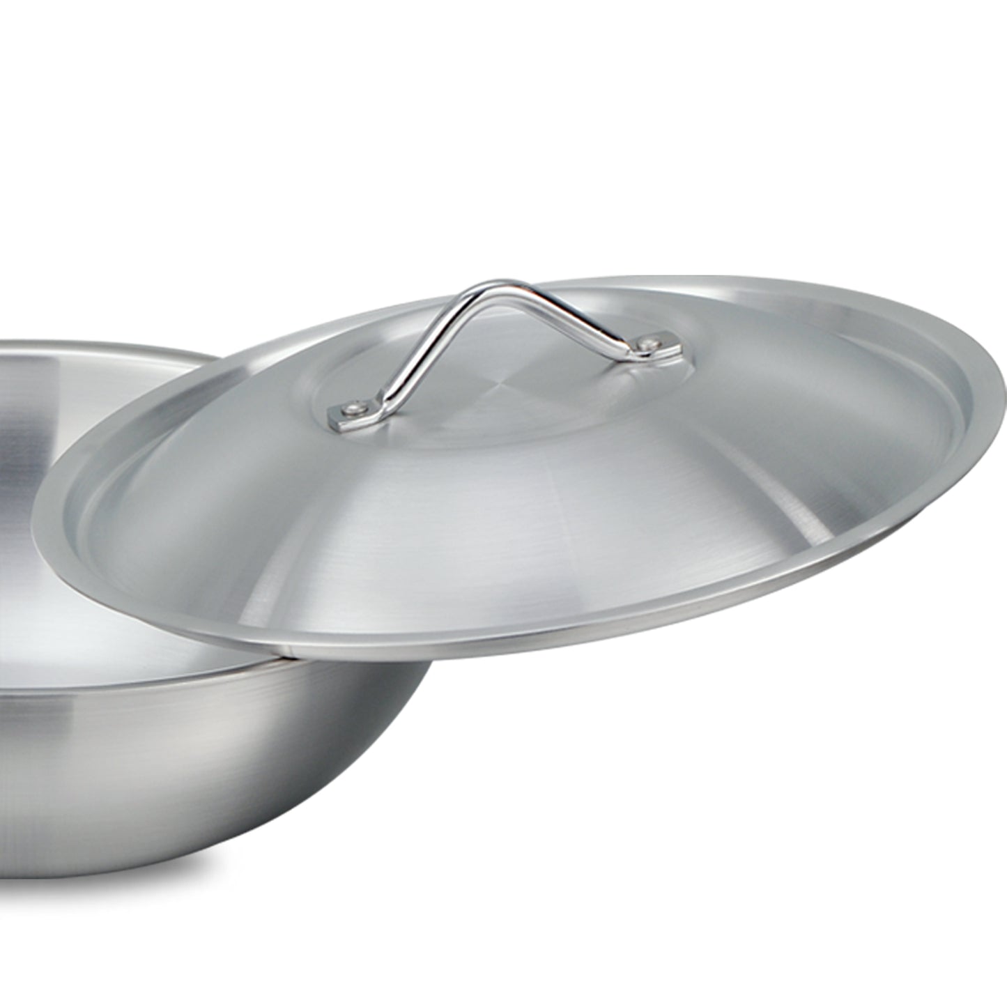 Metal Finish Aluminum Wok/Krahi Set