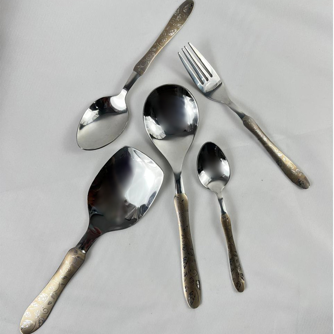 29 Pieces Stainless Steel Cutlery Gift Set - Flower