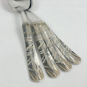 Stainless Steel Table Spoon Set – Elegant Grass Design