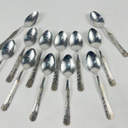 Stainless Steel Table Spoon Set – Elegant Grass Design