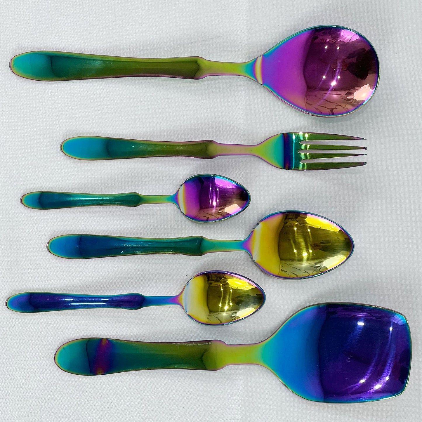 Stainless Steel 28 Pcs Cutlery Gift Set - Multicolor