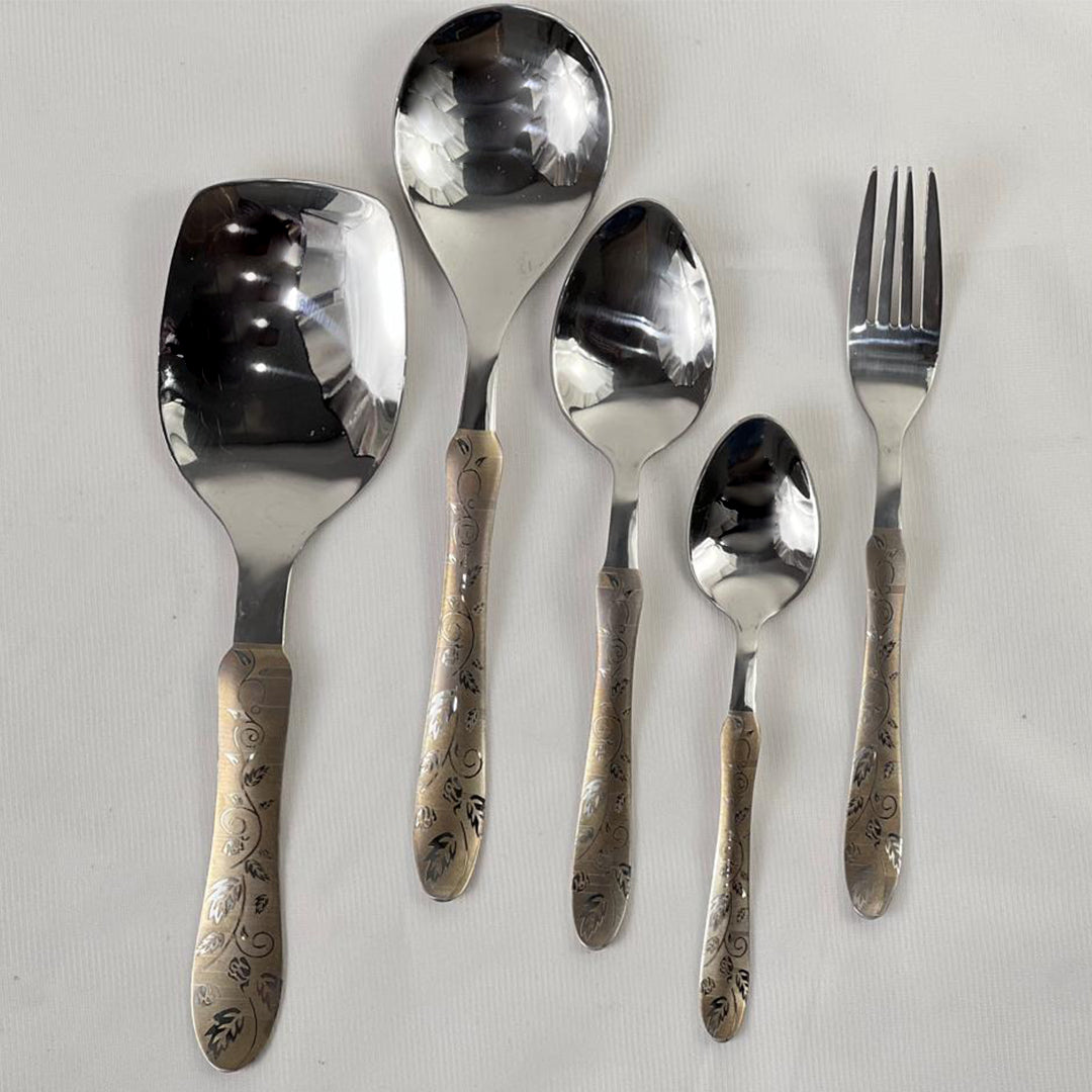 29 Pieces Stainless Steel Cutlery Gift Set - Flower