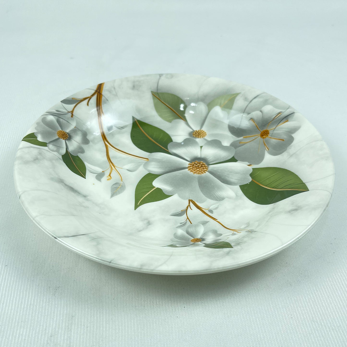 Double Glazed Round Small Rice Plates - D3