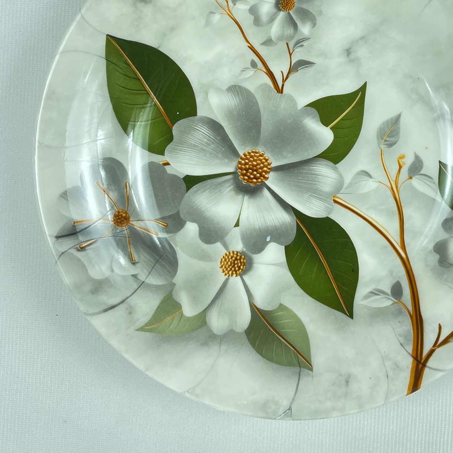 Double Glazed Round Small Rice Plates - D3