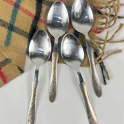 Stainless Steel Table Spoon Set – Elegant Flower Design