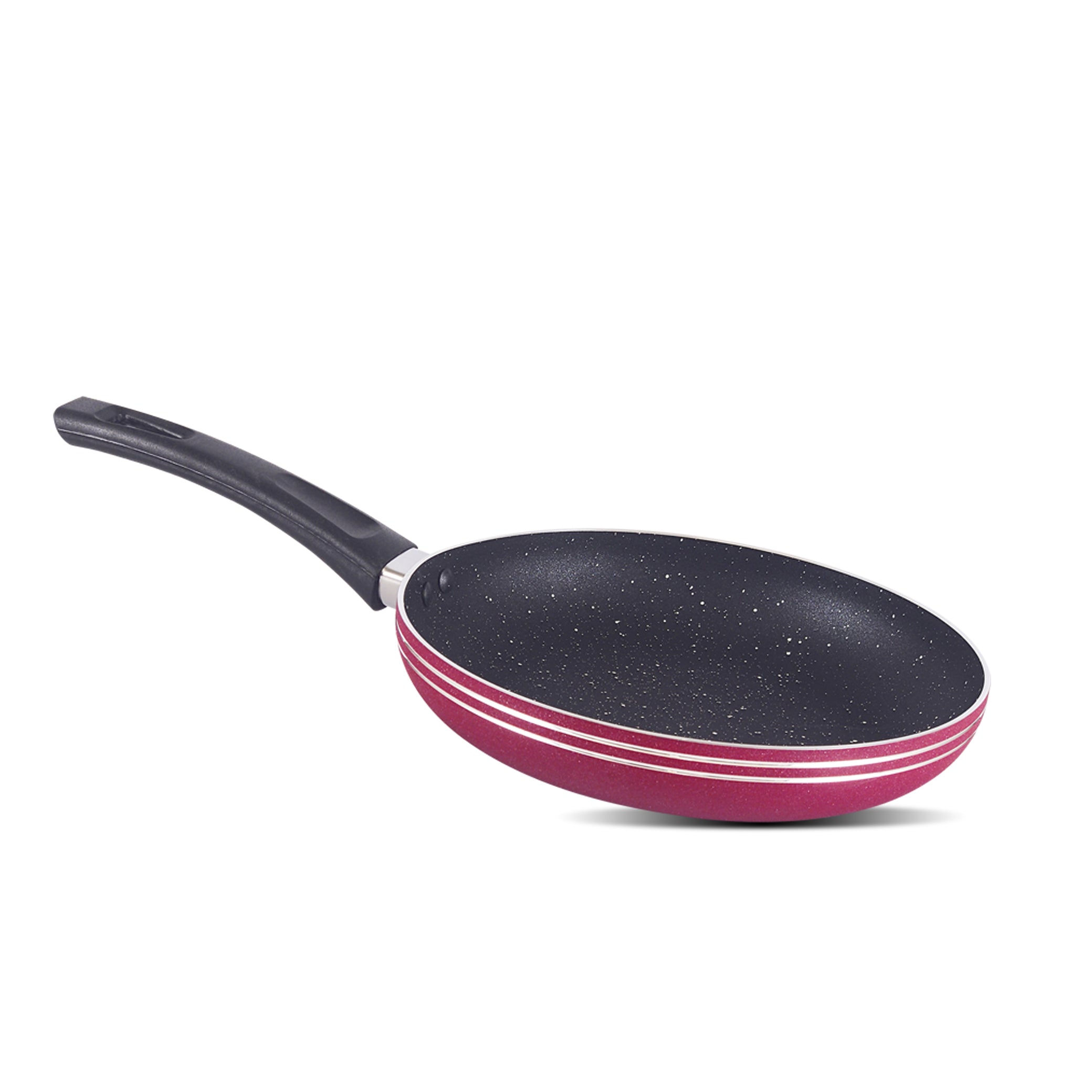 Non Stick Marble Coating Classic Fry Pan - Maroon