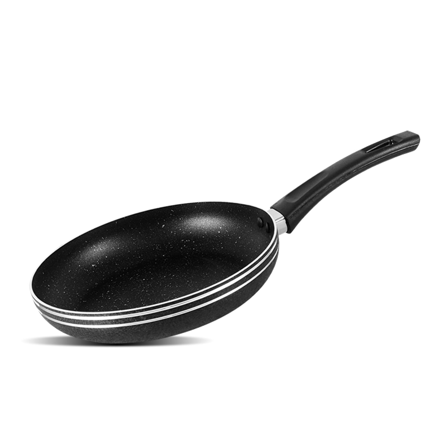 Non Stick Marble Coating Classic Fry Pan - Black