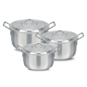 06 Pieces Aluminum Super Casserole Set - 34 to 39 cm