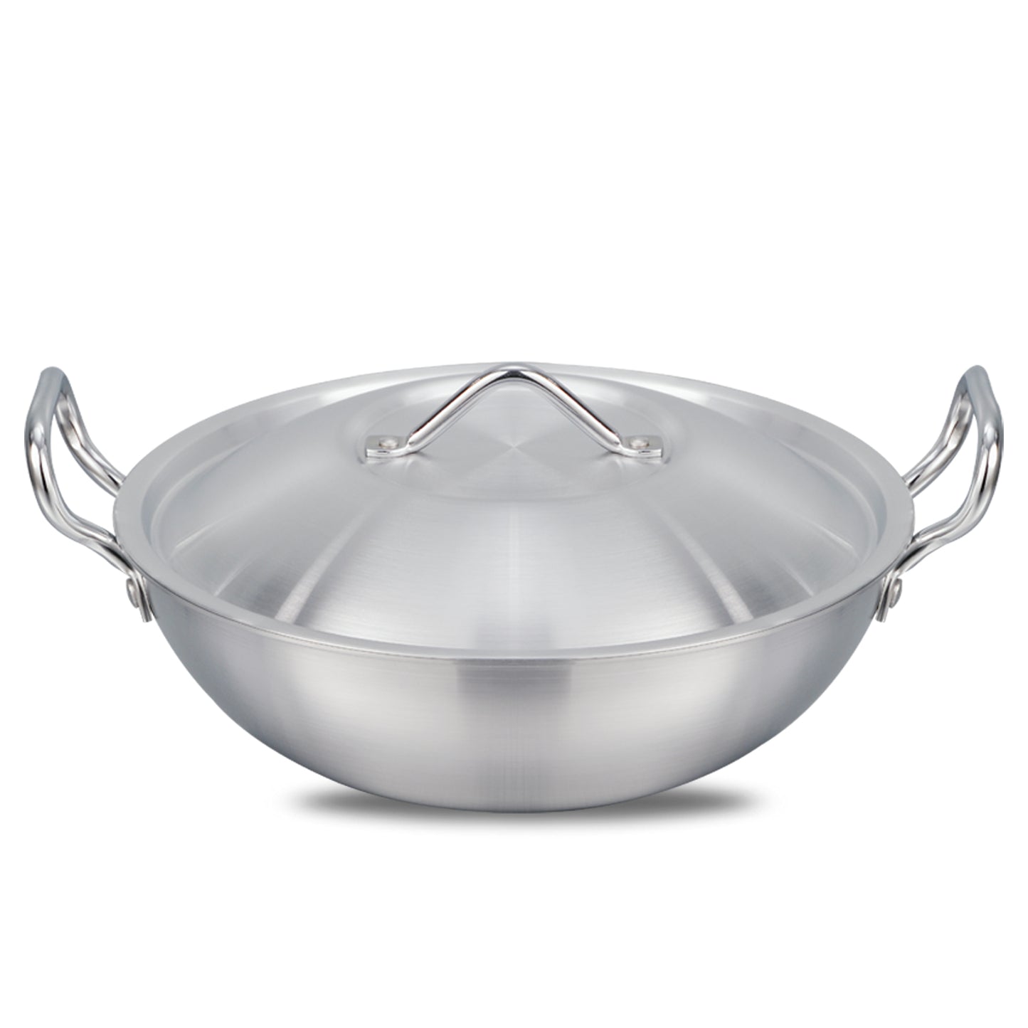 40cm Metal Finish Aluminum Wok/Krahi